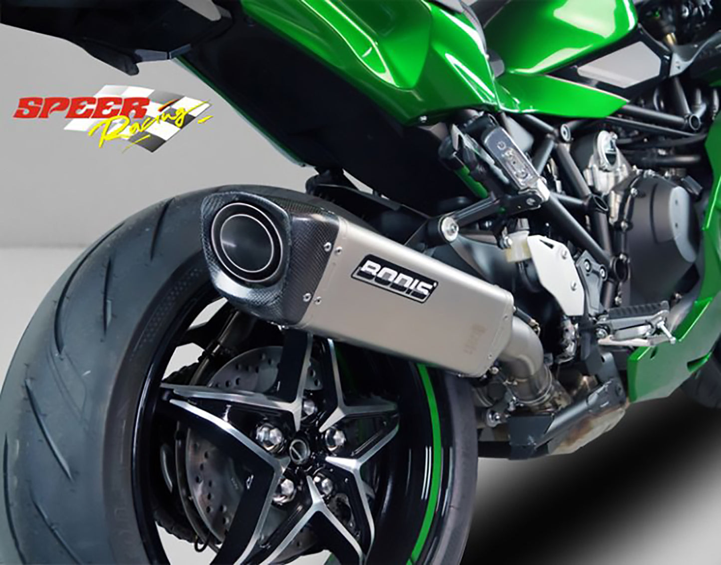 Bodis V4-M-CA Slip On Exhaust For Kawasaki Ninja H2 SX (2022+)