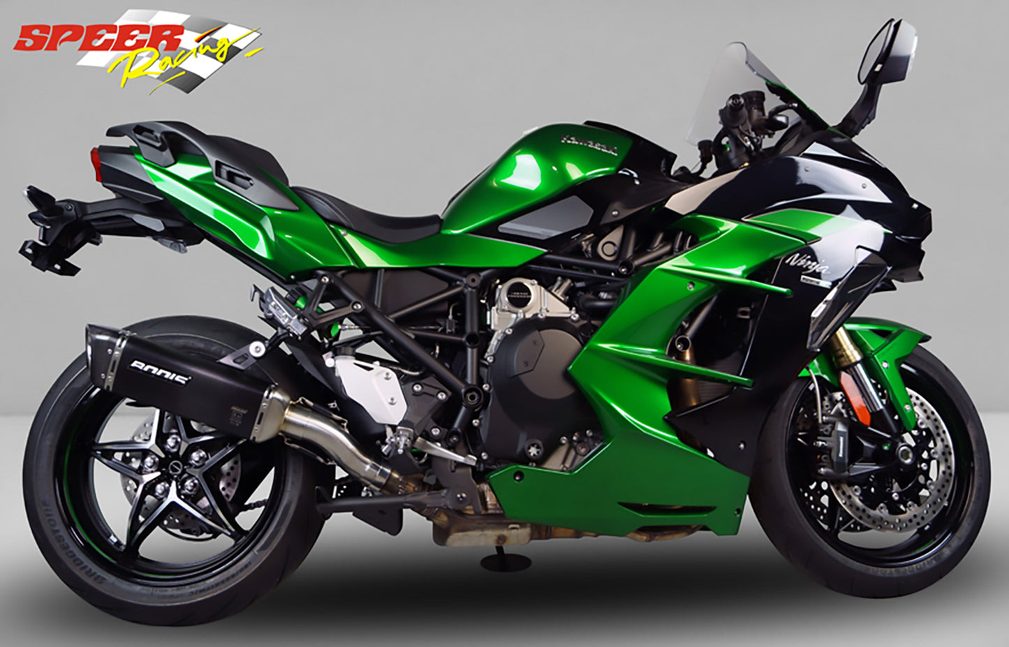 Bodis V4-M-CA Slip On Exhaust For Kawasaki Ninja H2 SX (2022+)