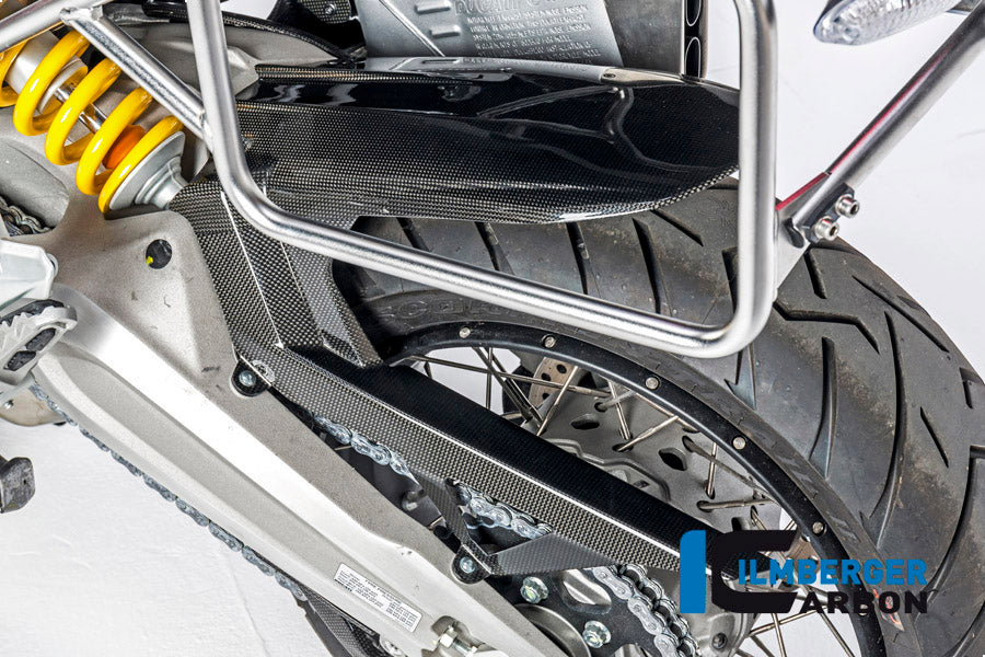 Ilmberger Carbon Rear Hugger Including Upper Chain Guard for the Ducati Multistrada 1200 Enduro '16