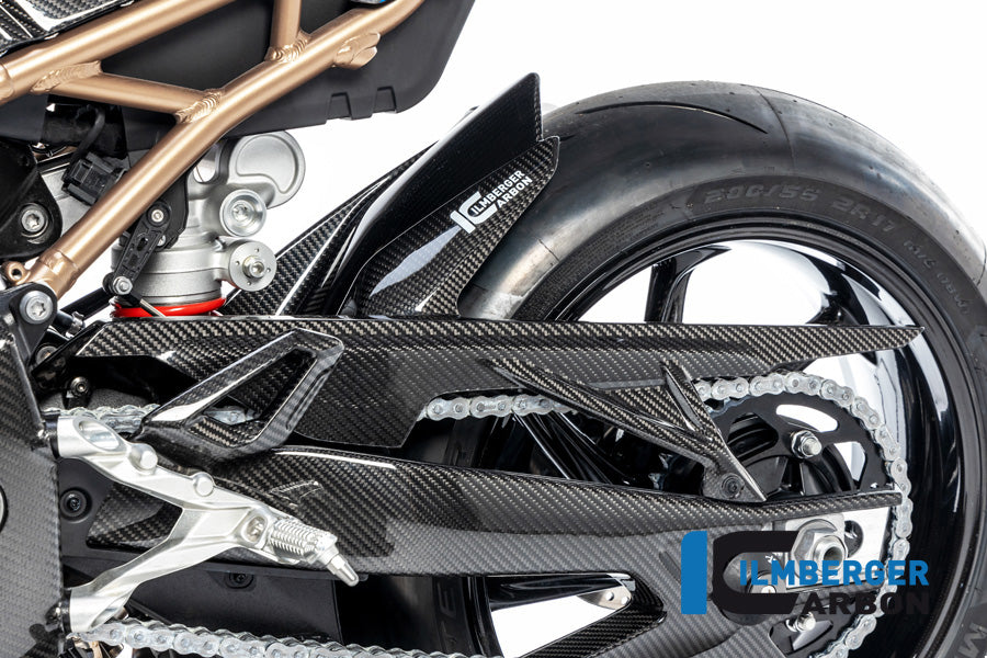 Ilmberger Carbon Rear Hugger Incl. Upper Chainguard for the BMW S 1000 R '21 / S 1000 RR '19-23 / M 1000 R '23-24 / M 1000 RR '21-24