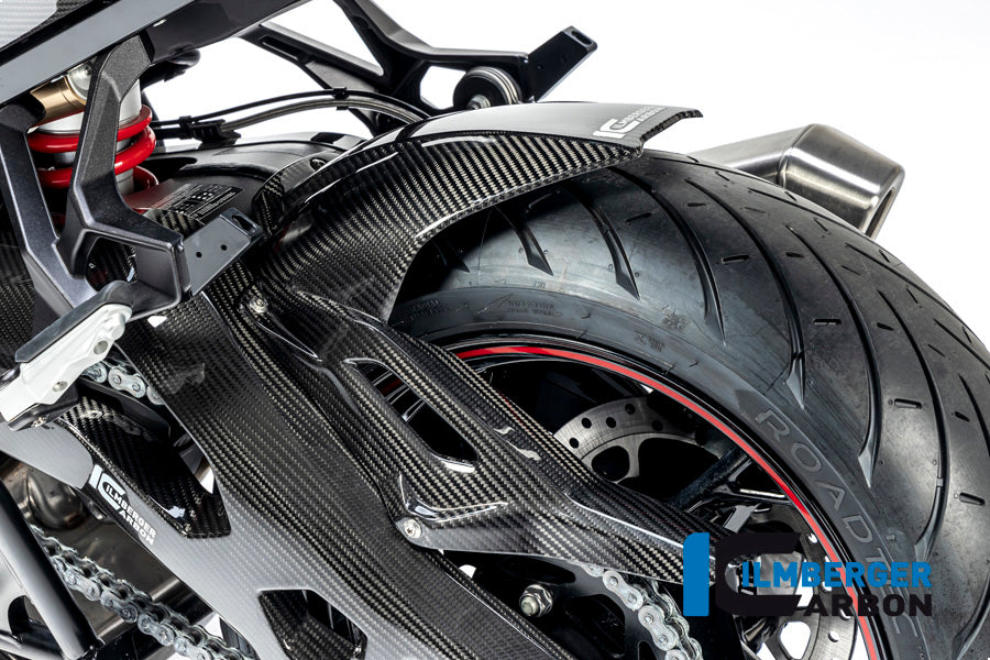 Ilmberger Carbon Rear Hugger incl. Upper Chainguard for the BMW S 1000 XR '20-24 / M 1000 XR '24