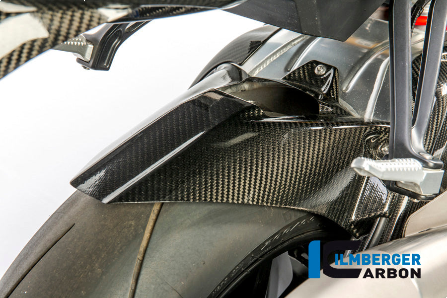 Ilmberger Carbon Rear Hugger Incl. Upper Chainguard with ABS Carbon for the BMW S 1000 R '14-25 / S 1000 RR '09-18 / HP4 '12-25