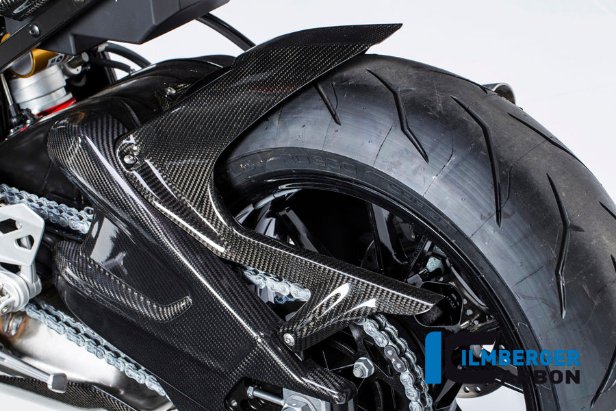 Ilmberger Carbon Rear Hugger Incl. Upper Chainguard with ABS Carbon for the BMW S 1000 R '14-25 / S 1000 RR '09-18 / HP4 '12-25