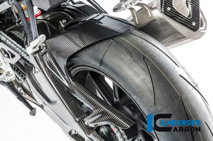Ilmberger Carbon Rear Hugger Incl. Upper Chainguard with ABS Carbon for the BMW S 1000 R '14-25 / S 1000 RR '09-18 / HP4 '12-25