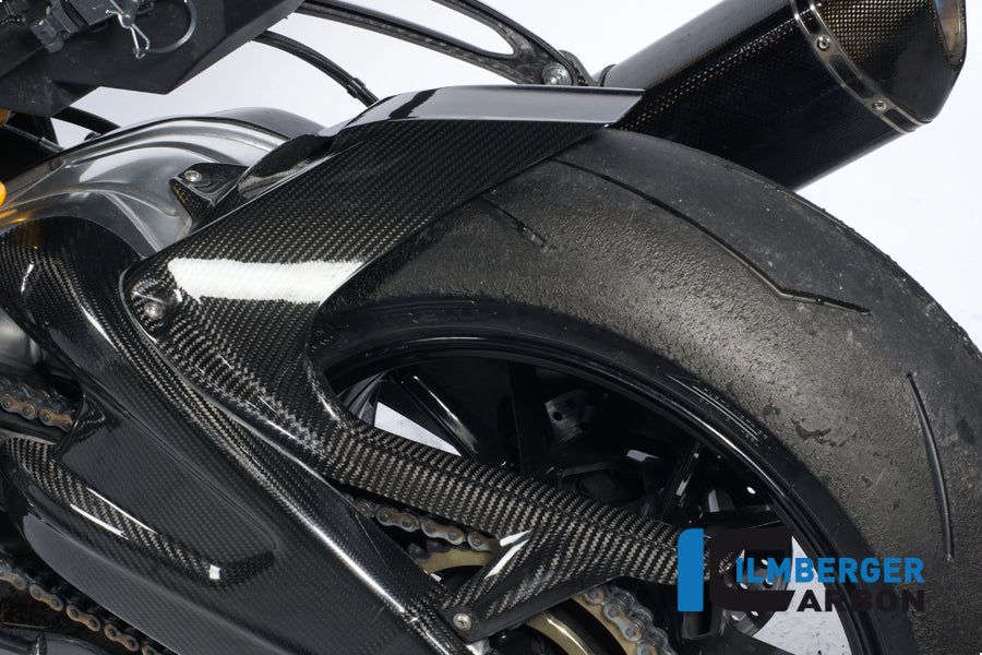 Ilmberger Carbon Rear Hugger Incl. Upper Chainguard with ABS Carbon for the BMW S 1000 RR Stocksport / Racing 2009-2025