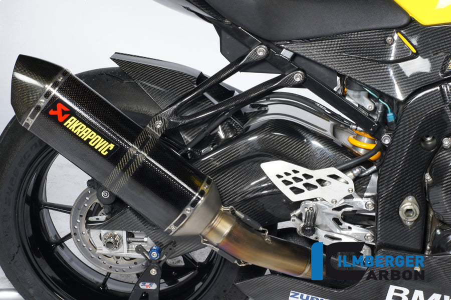 Ilmberger Carbon Rear Hugger Incl. Upper Chainguard with ABS Carbon for the BMW S 1000 RR Stocksport / Racing 2009-2025
