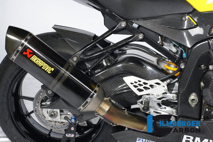Ilmberger Carbon Rear Hugger Incl. Upper Chainguard with ABS Carbon for the BMW S 1000 RR Stocksport / Racing 2009-2025