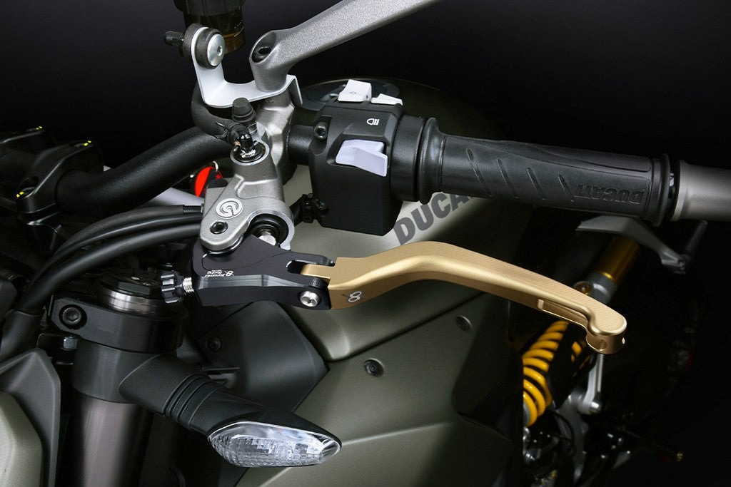 Bonamici Racing Aluminium Lever Kit for the Ducati with Self Purging Masters