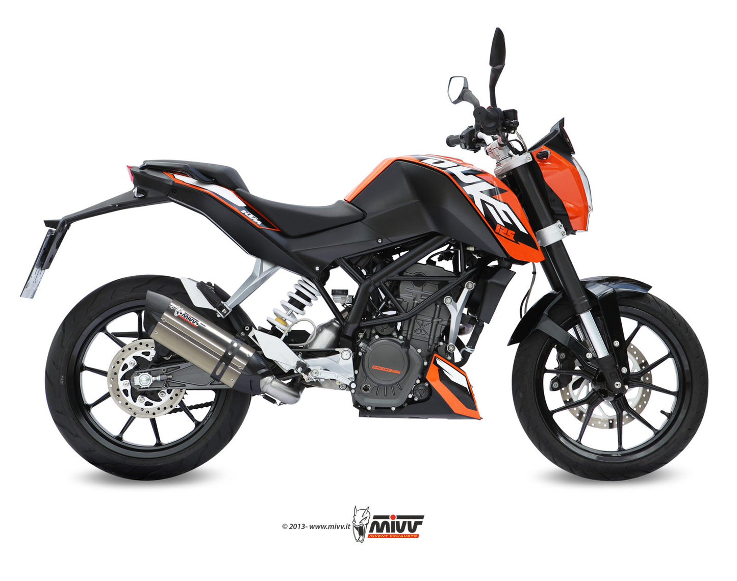 MIVV Full System 1x1, Suono Stainless Steel, Standard Exhaust For KTM 125 Duke 11-16, 200 Duke 12-14