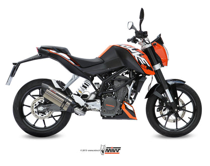 MIVV Full System 1x1, Suono Stainless Steel, Standard Exhaust For KTM 125 Duke 11-16, 200 Duke 12-14
