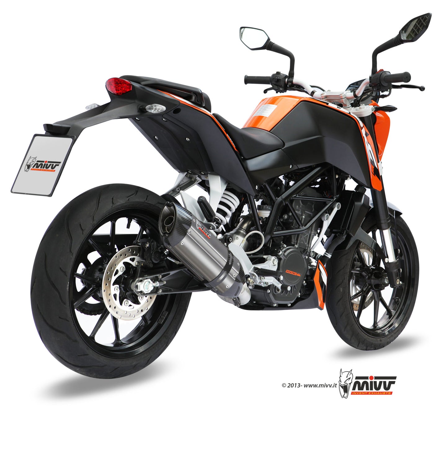 MIVV Full System 1x1, Suono Stainless Steel, Standard Exhaust For KTM 125 Duke 11-16, 200 Duke 12-14