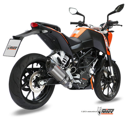 MIVV Full System 1x1, Suono Stainless Steel, Standard Exhaust For KTM 125 Duke 11-16, 200 Duke 12-14