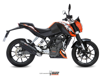 MIVV Full System 1x1, Suono Black, Standard Exhaust For KTM 125 Duke 11-16, 200 Duke 12-14