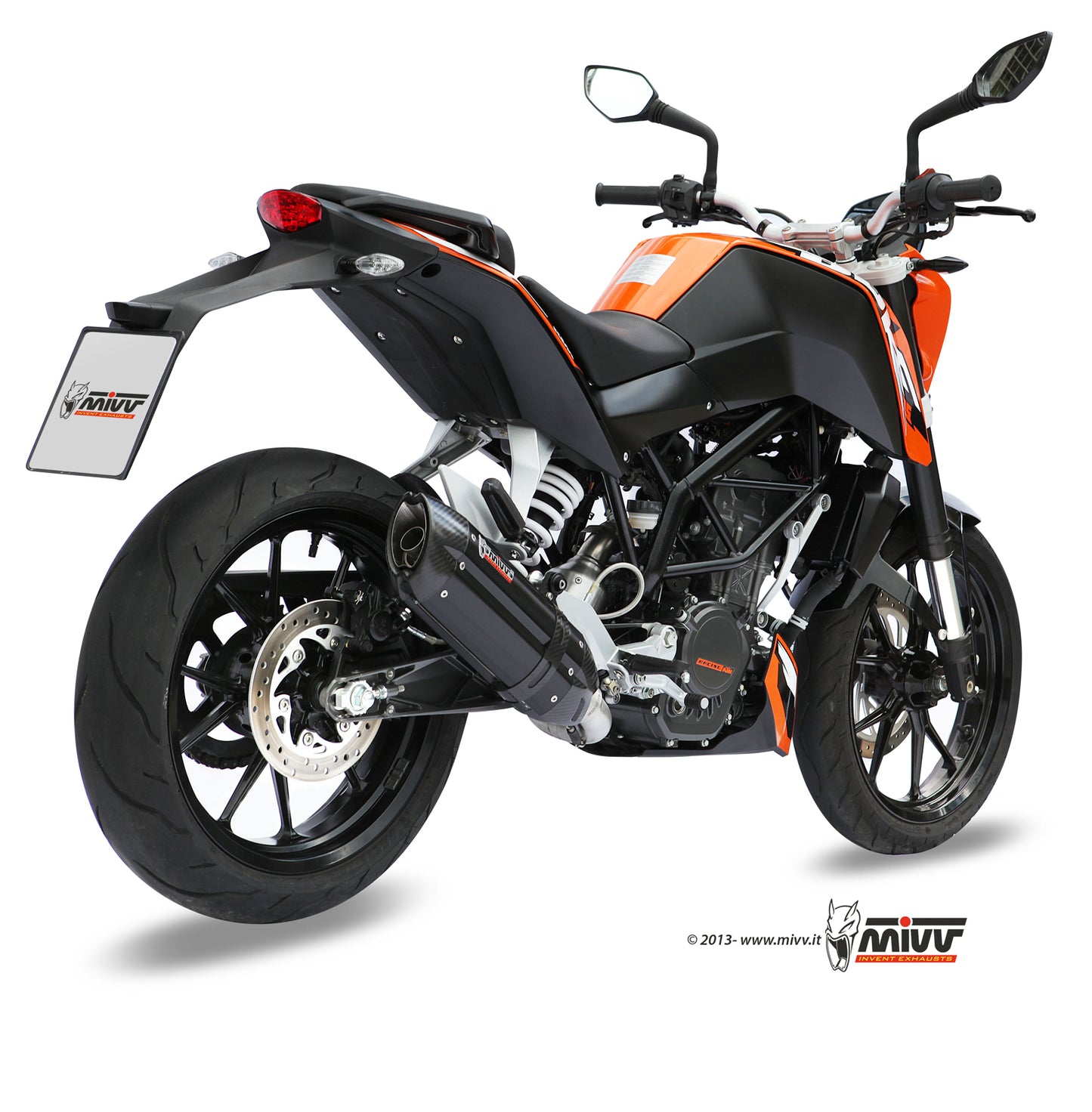 MIVV Full System 1x1, Suono Black, Standard Exhaust For KTM 125 Duke 11-16, 200 Duke 12-14