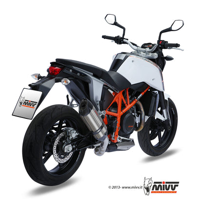 MIVV Slip-on, Suono Stainless Steel, Standard Exhaust For KTM 640 Duke 2012-2018