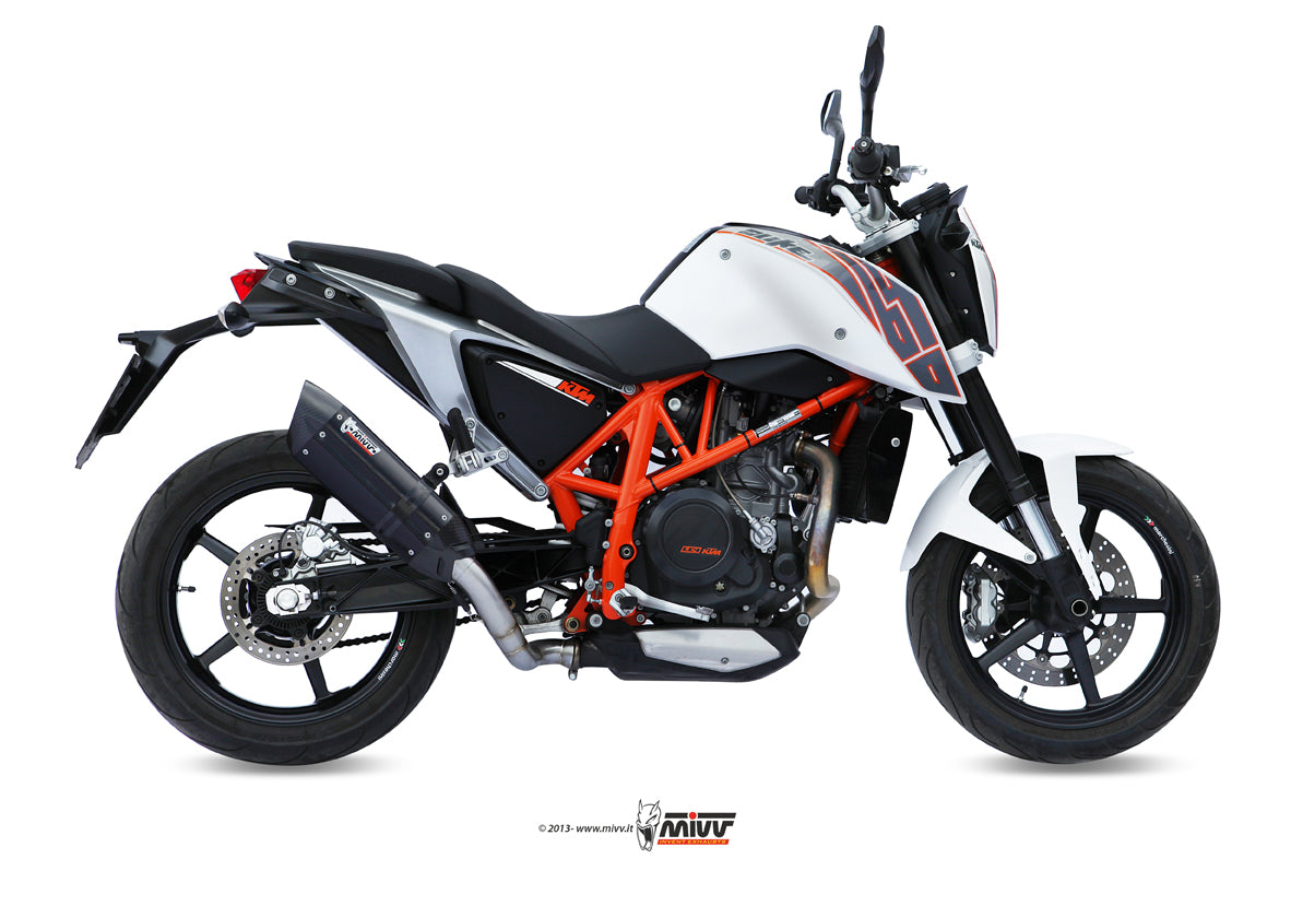 MIVV Slip-on, Suono Black, Standard Exhaust For KTM 640 Duke 2012-2018
