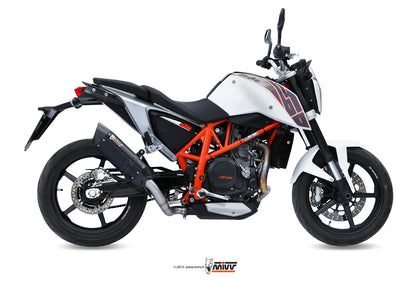MIVV Slip-on, Suono Black, Standard Exhaust For KTM 640 Duke 2012-2018