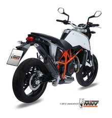 MIVV Slip-on, Suono Black, Standard Exhaust For KTM 640 Duke 2012-2018