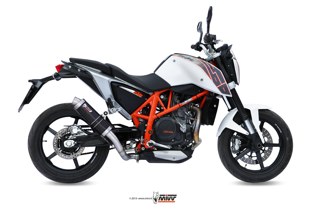 MIVV Slip-on, GP Black, Standard Exhaust For KTM 640 Duke 2012-2018
