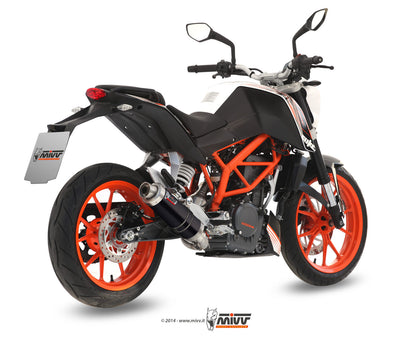 MIVV Full System 1x1, GP Black, Standard Exhaust For KTM 390 Duke 2013-2016