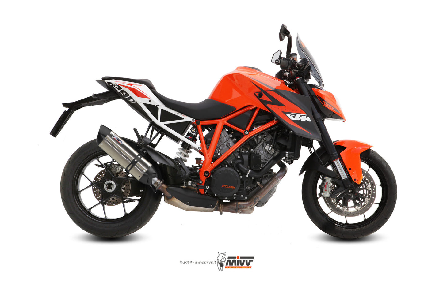 MIVV Slip-on, Suono Stainless Steel, Standard Exhaust For KTM 1290 Superduke 2014-2019