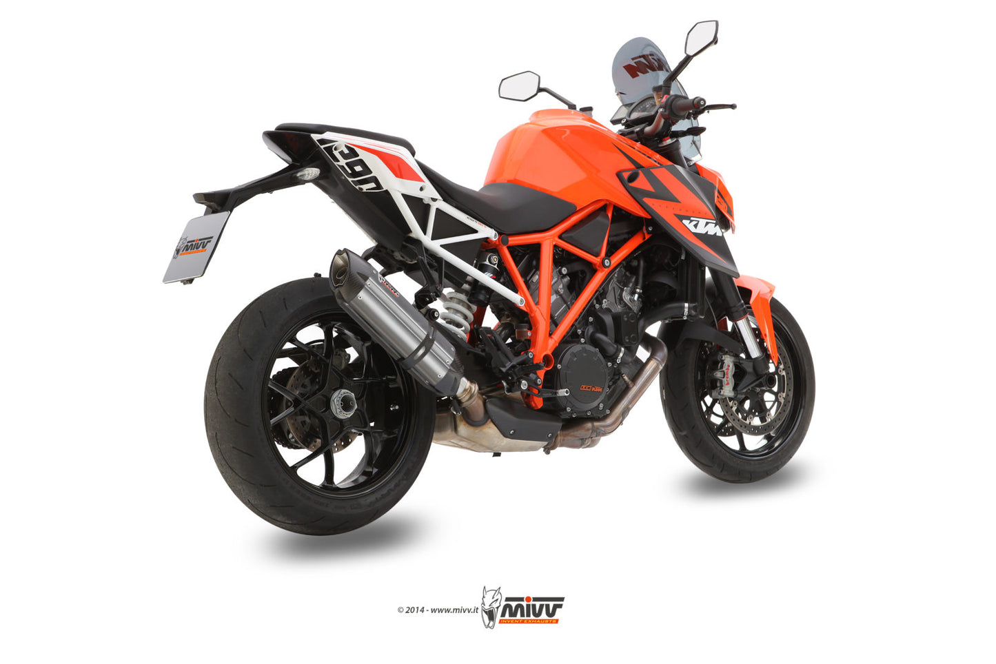 MIVV Slip-on, Suono Stainless Steel, Standard Exhaust For KTM 1290 Superduke 2014-2019