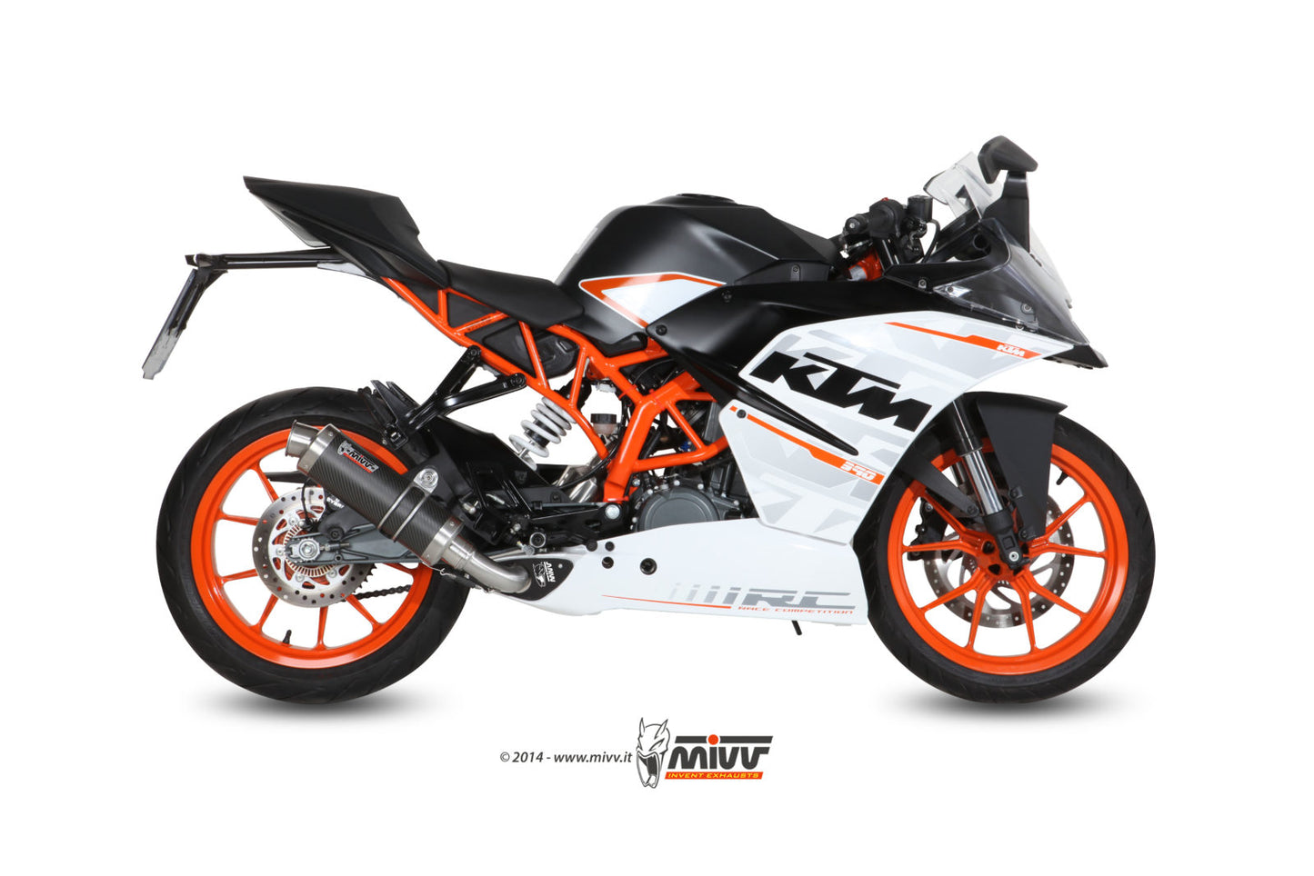 MIVV Full System 1x1, GP Carbon, Standard Exhaust For KTM RC 390 2014-2016