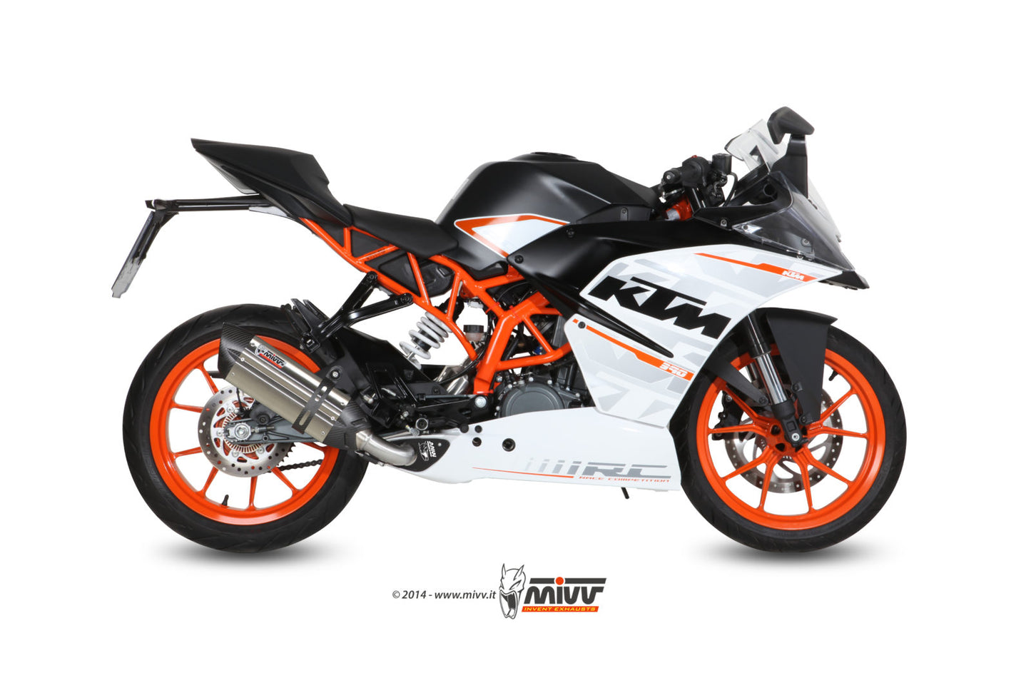 MIVV Full System 1x1, Suono Stainless Steel, Standard Exhaust For KTM RC 390 2014-2016