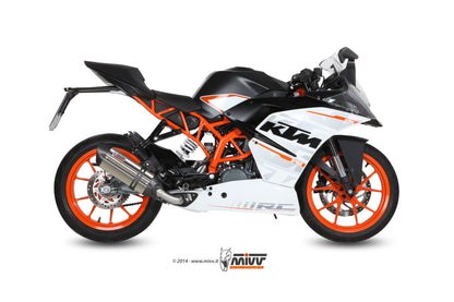 MIVV Full System 1x1, Suono Stainless Steel, Standard Exhaust For KTM RC 390 2014-2016