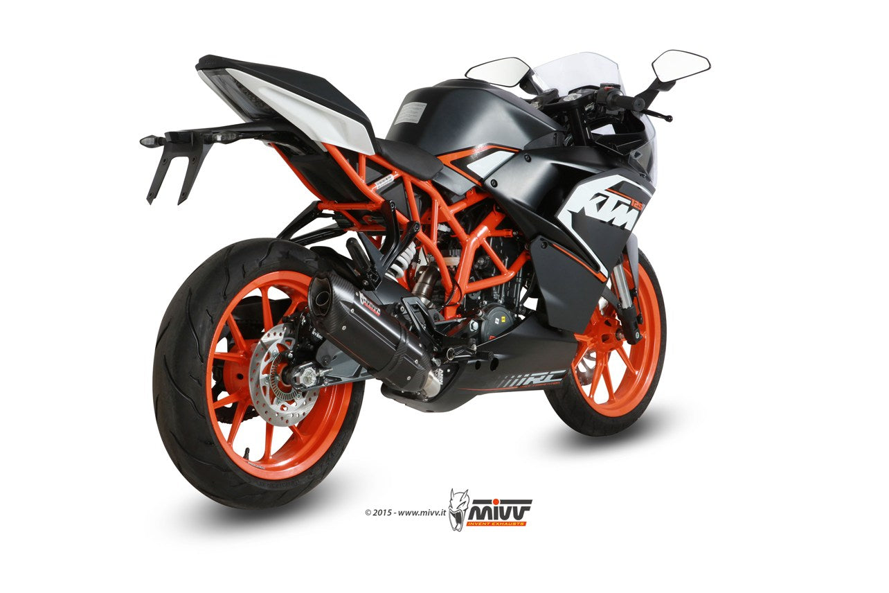 MIVV Full System 1x1, Suono Black, Standard Exhaust For KTM RC 125 2014-2016