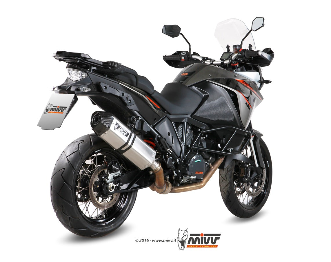 MIVV Slip-on, Speed Edge Stainless Steel, Standard Exhaust For KTM 1050 Adventure 15-16, 1090 Adventure 17-19, 1190 Adventure 13-16