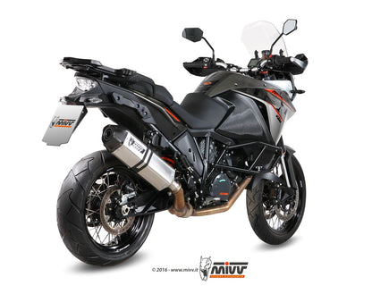 MIVV Slip-on, Speed Edge Stainless Steel, Standard Exhaust For KTM 1050 Adventure 15-16, 1090 Adventure 17-19, 1190 Adventure 13-16