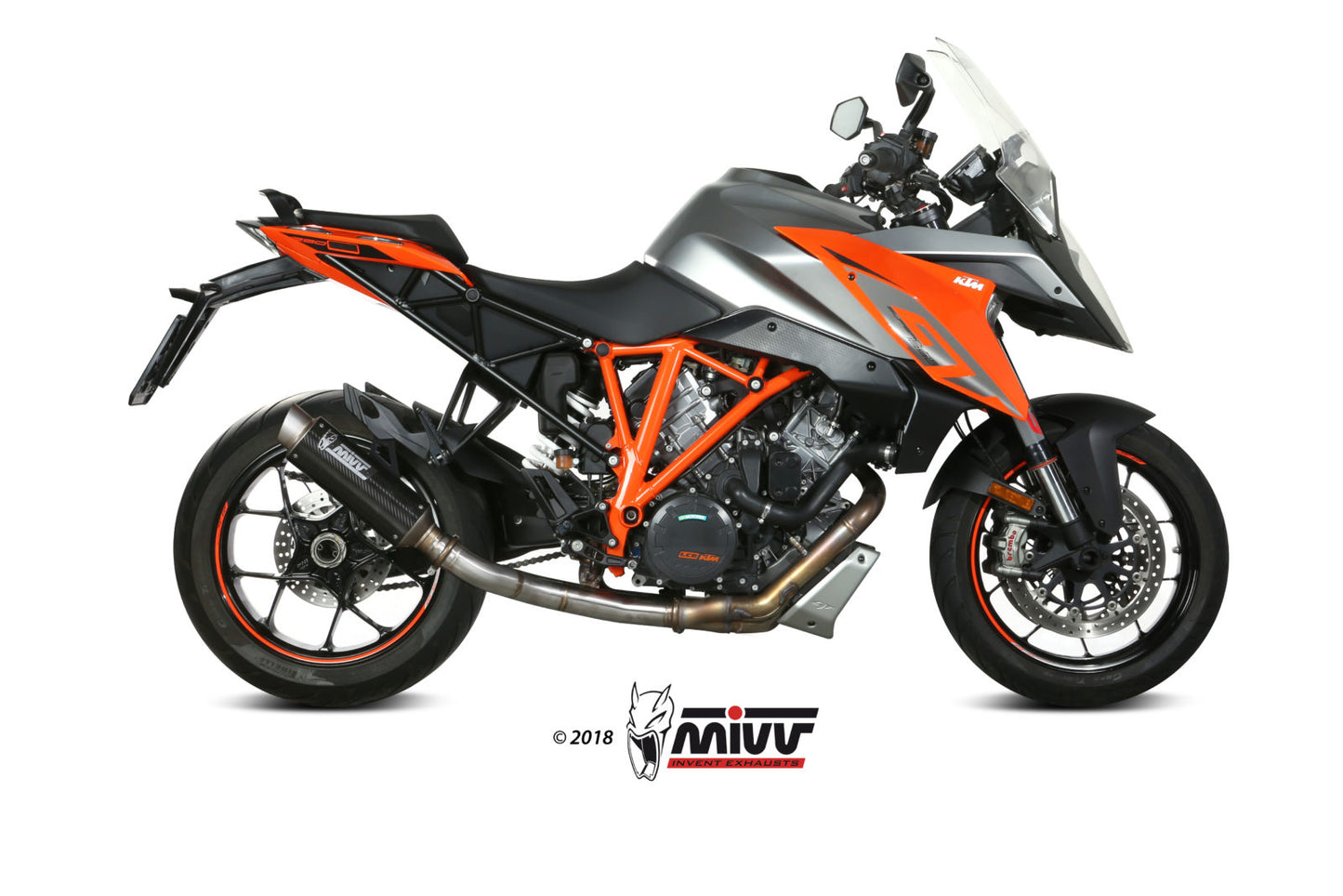 MIVV No-kat pipe (compatible with both MIVV and original silencers).-Remapping required. Exhaust For KTM 1290 Superduke GT 2016-2022