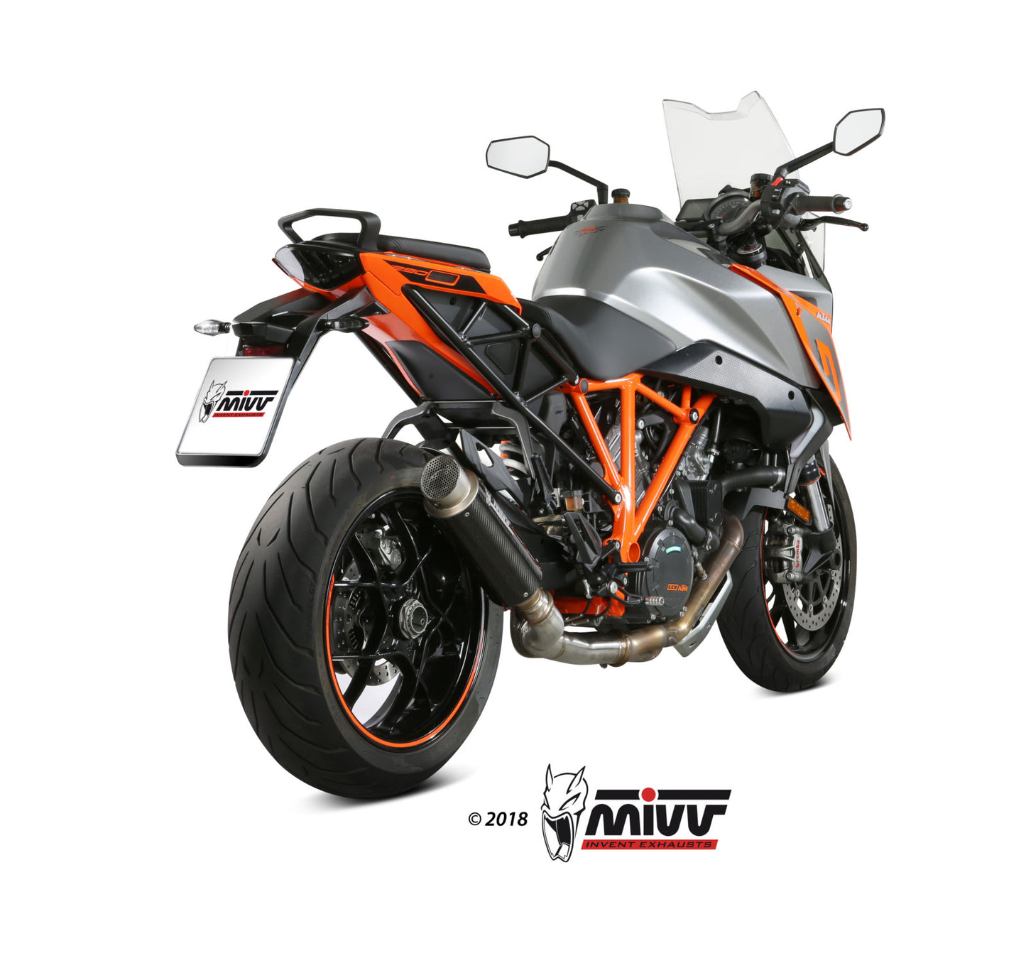 MIVV No-kat pipe (compatible with both MIVV and original silencers).-Remapping required. Exhaust For KTM 1290 Superduke GT 2016-2022