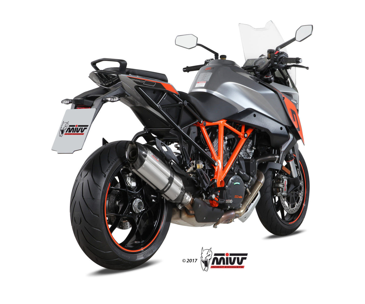 MIVV Slip-on, Suono Stainless Steel, Standard Exhaust For KTM 1290 Superduke GT 2016-2022