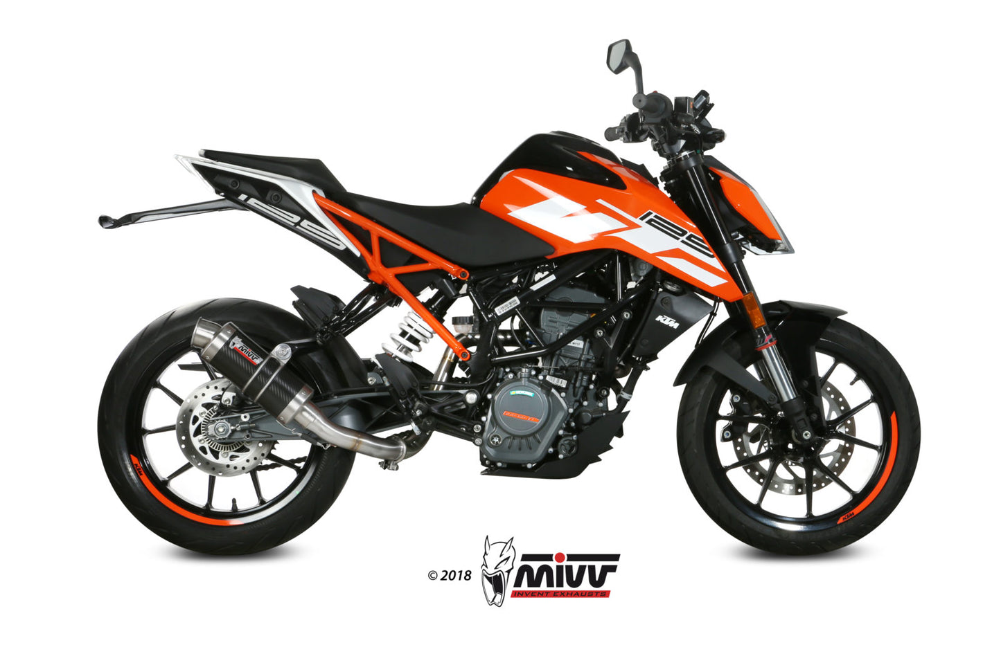 MIVV No-kat pipe (compatible with both MIVV and original silencers) Exhaust For KTM 125 Duke/390 Duke/RC 125/RC 390 2017-2020