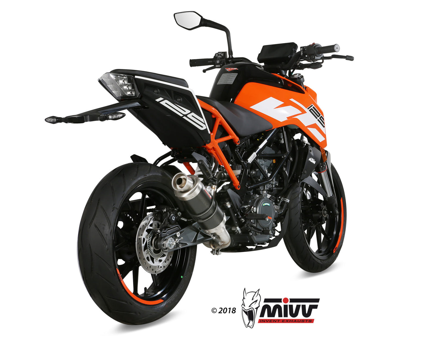 MIVV No-kat pipe (compatible with both MIVV and original silencers) Exhaust For KTM 125 Duke/390 Duke/RC 125/RC 390 2017-2020