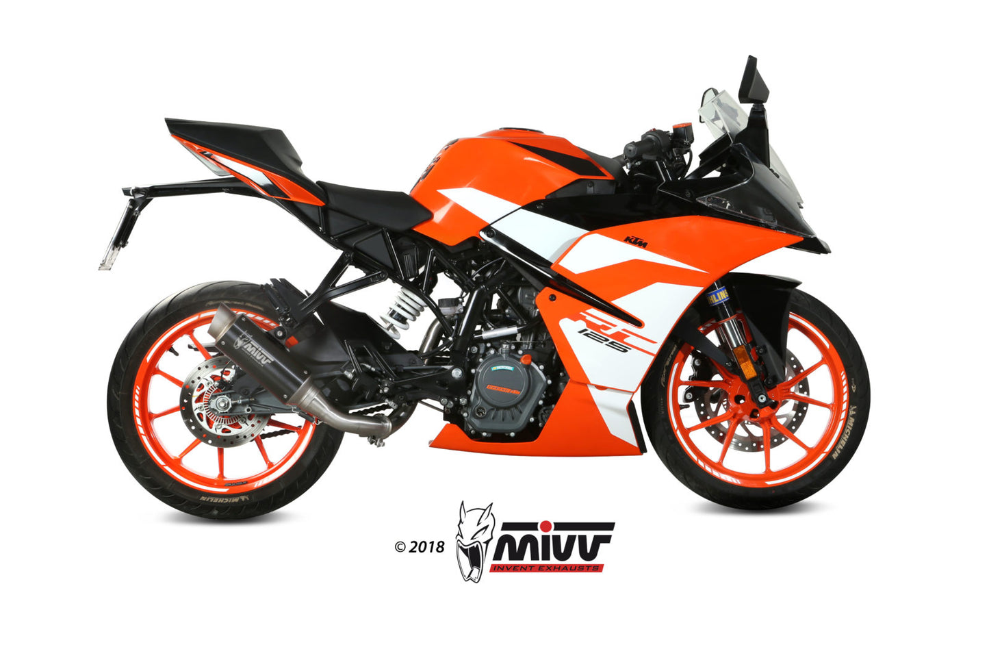 MIVV No-kat pipe (compatible with both MIVV and original silencers) Exhaust For KTM 125 Duke/390 Duke/RC 125/RC 390 2017-2020
