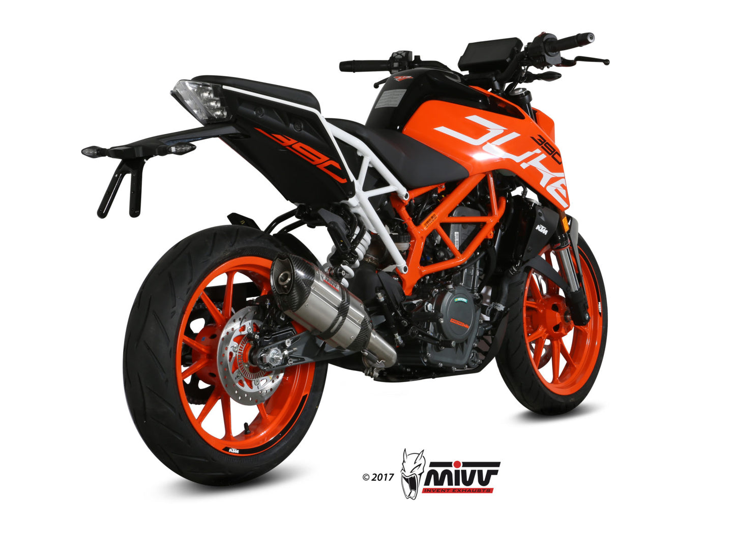 MIVV Slip-on, Suono Stainless Steel, Standard Exhaust For KTM 125 Duke/390 Duke/RC 125/RC 390 2017-2020