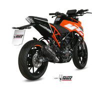 MIVV Slip-on, Suono Black, Standard Exhaust For KTM 125 Duke/390 Duke/RC 125/RC 390 2017-2020