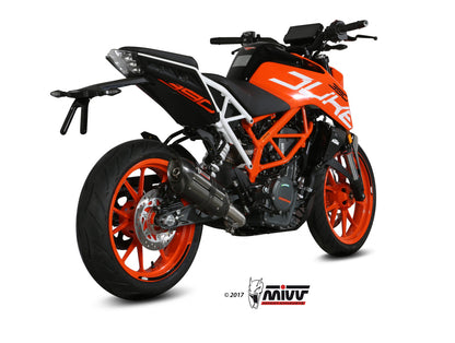 MIVV Slip-on, Suono Black, Standard Exhaust For KTM 125 Duke/390 Duke/RC 125/RC 390 2017-2020