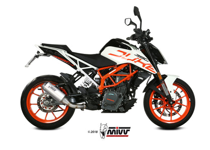 MIVV Slip-on, MK3 Stainless Steel, Standard Exhaust For KTM 125 Duke/390 Duke/RC 125/RC 390 2017-2020