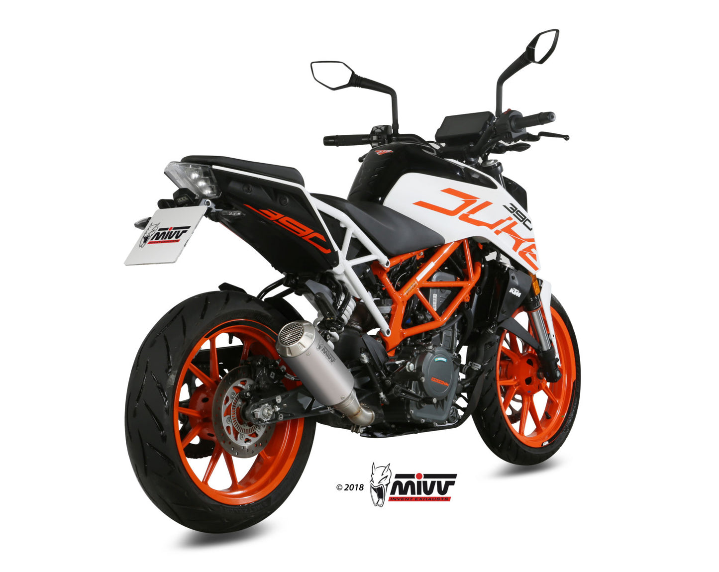 MIVV Slip-on, MK3 Stainless Steel, Standard Exhaust For KTM 125 Duke/390 Duke/RC 125/RC 390 2017-2020