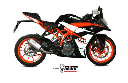 MIVV Slip-on, MK3 Stainless Steel, Standard Exhaust For KTM 125 Duke/390 Duke/RC 125/RC 390 2017-2020