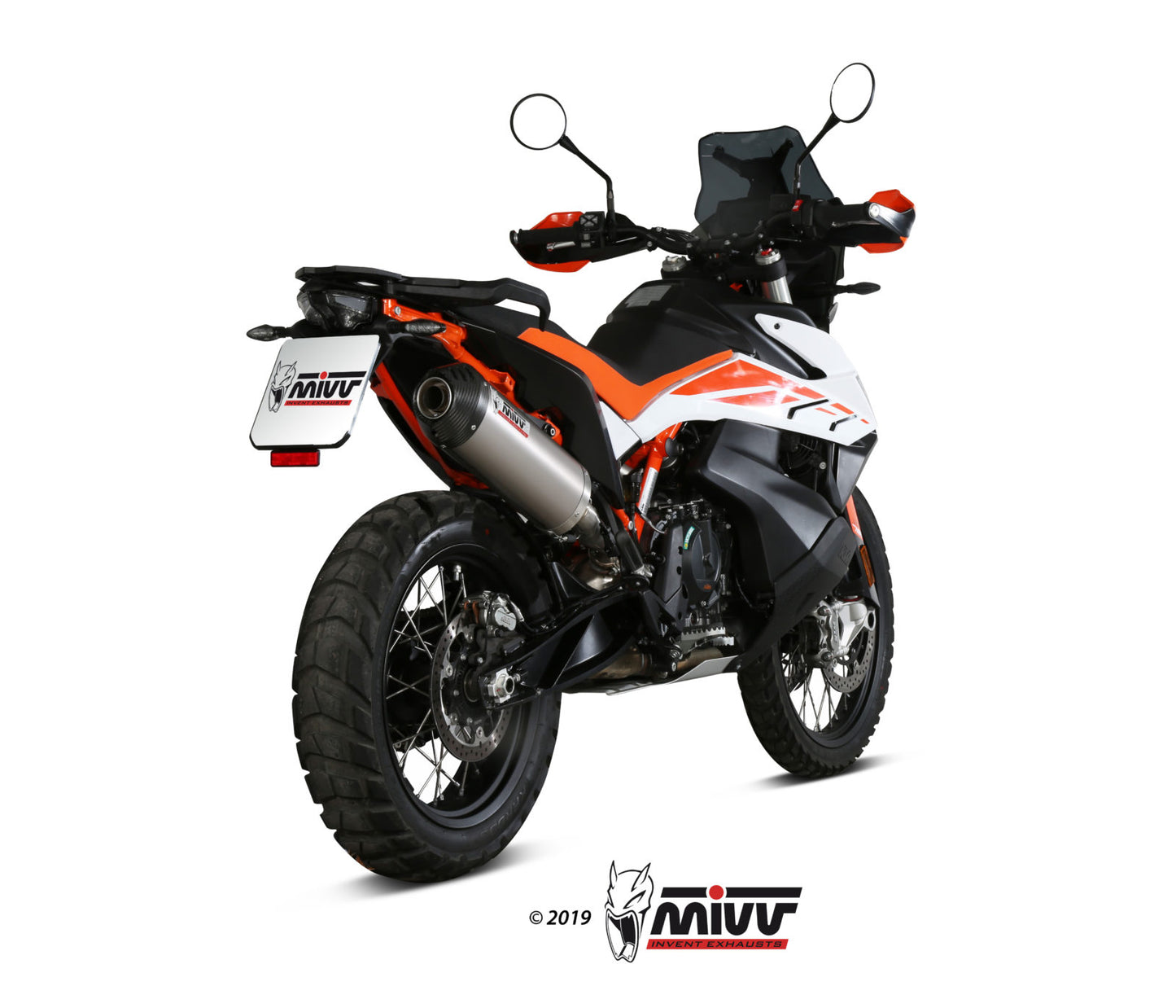 MIVV Slip-on, Oval Titan, Standard Exhaust For KTM 790 Adventure / R 19-20, 890 Adventure / R 20-22