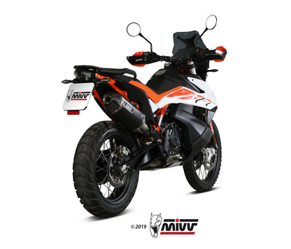 MIVV Slip-on, Speed Edge Black, Standard Exhaust For KTM 790 Adventure / R 19-20, 890 Adventure / R 20-22