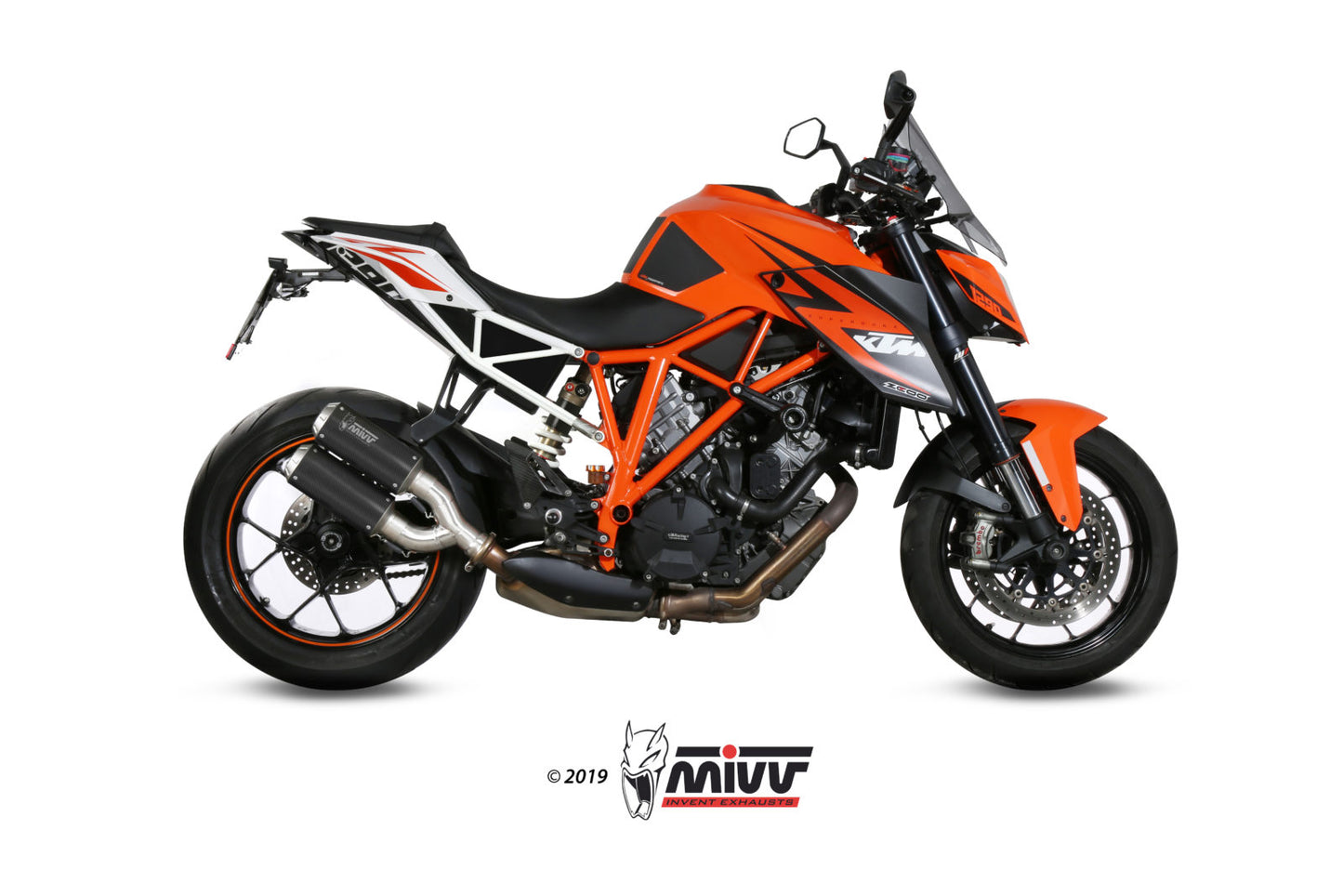 MIVV 2 Slip-on, MK3 Carbon, Standard Exhaust For KTM 1290 Superduke 2014-2019