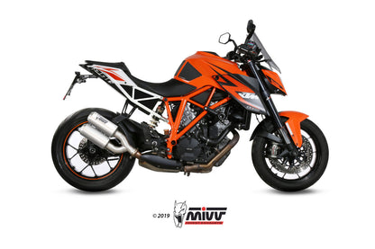 MIVV 2 Slip-on, MK3 Stainless Steel, Standard Exhaust For KTM 1290 Superduke 2014-2019