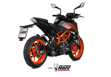 MIVV Slip-on, X-M1 Black, Standard Exhaust For KTM KTM 125/390 Duke 2021-2022