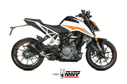 MIVV Slip-on, X-M1 Black, Standard Exhaust For KTM KTM 125/390 Duke 2021-2022